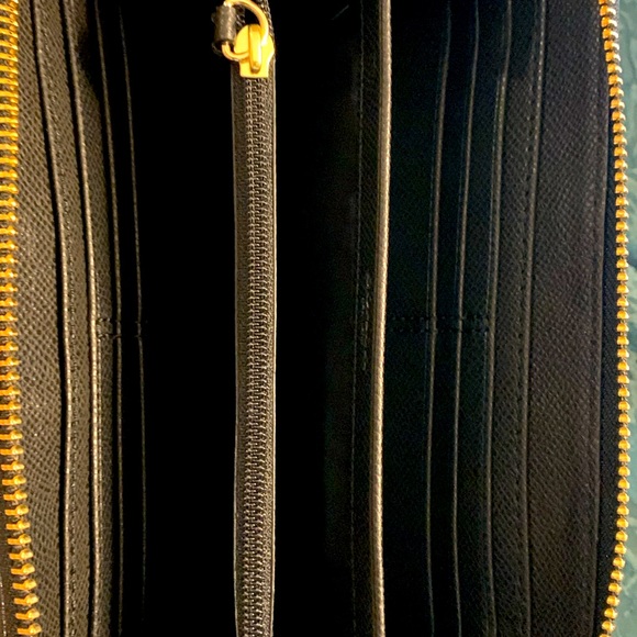 Like New Leather & Canvas Coach Wallet - Picture 5 of 7